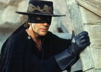 Zorro taking cover in The Mask of Zorro