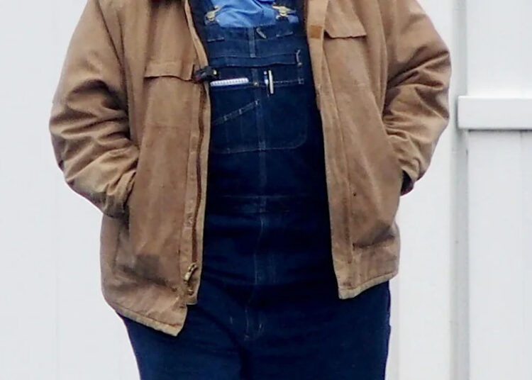 WOODBRIDGE, NJ - NOVEMBER 10: David Harbour is seen on the set of "Evil Genius" on November 10, 2025 in Woodbridge, New Jersey Bobby Bank&sol;GC Images