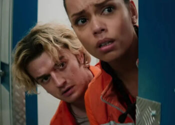 Joe Keery and Georgina Campbell in Cold Storage.