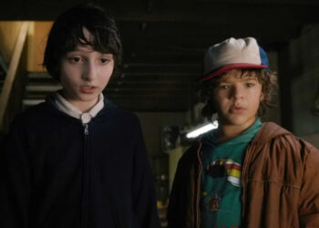 Courtesy of Netflix Finn Wolfhard and Gaten Matarazzo on season 1 of 'Stranger Things'