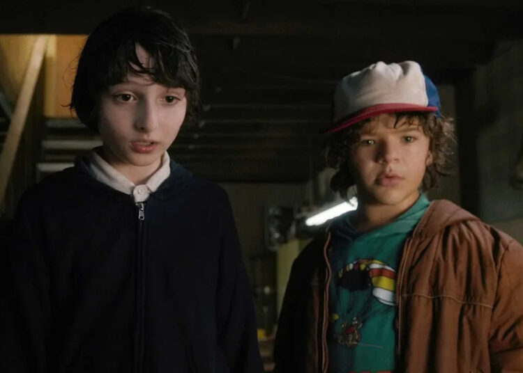 Courtesy of Netflix Finn Wolfhard and Gaten Matarazzo on season 1 of 'Stranger Things'
