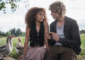 Whitney Peak is Lenore Dove Baird and Joseph Zada is Haymitch Abernathy in "The Hunger Games: Sunrise on the Reaping."