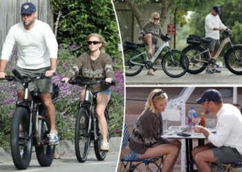 Sydney Sweeney and Scooter Braun take their romance for a spin in Montecito