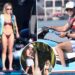 Sydney Sweeney rocks thong bikini while jet skiing with Scooter Braun on Thanksgiving getaway