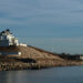 Taylor Swift's oceanfront mansion in the Watch Hill section of Westerly, Rhode Island, on January 16, 2025, as it was undergoing renovations.