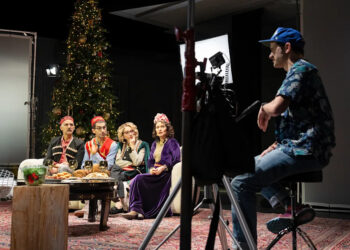 The cast of