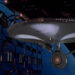 The Enterprise leaving space dock in Star Trek: The Motion Picture