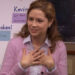 Pam Beesly stands in front of a resolution board in The Office (2011)