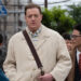 Brendan Fraser walking in Tokyo in Rental Family .