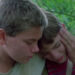 River Phoenix's Chris comforting Will Wheaton's Gordie in Stand By Me