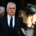 Prince Andrew at the funeral of the duchess of Kent at Westminster Cathedral, London, September 16, 2025.