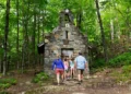 Chadwick Estey Visitors can tour the small stone chapel built in the 1950s by Werner von Trapp, the second-oldest of the von Trapp children (Credit: Chadwick Estey)