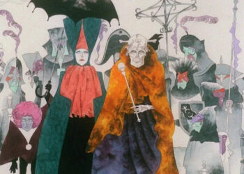 The sinister Baron and his court followers in Belladonna of Sadness