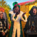 The ghosts are played (left to right) by Eva Longoria, the Broadway star Billy Porter, and Boy George