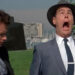 Dan Aykroyd as Sgt. Joe Friday yelps and crosses his eyes in Dragnet