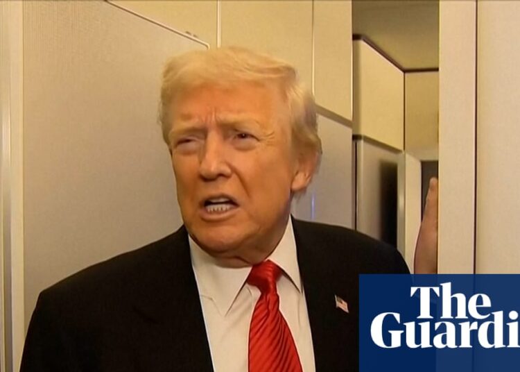 'Tragic situation': Trump comments on former prince Andrew – video | Donald Trump