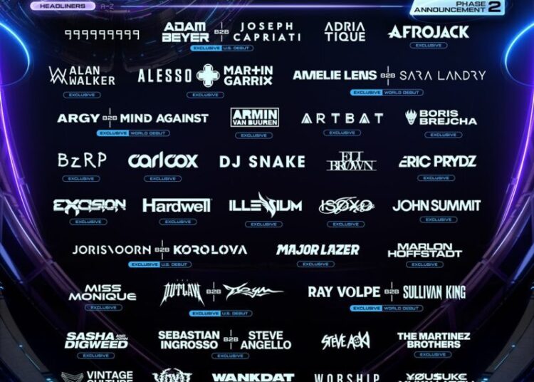 Ultra Music Festival expands 2026 lineup with over 70 new acts