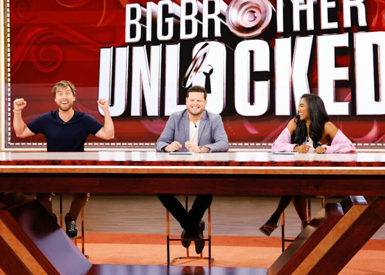 cbs Lance Bass, Derrick Levasseur and Taylor Hale on 'Big Brother: Unlocked'