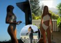 Victorias Secret model Rosie Huntington Whiteley shows off abs in new swimsuit photos