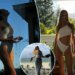 Victorias Secret model Rosie Huntington Whiteley shows off abs in new swimsuit photos