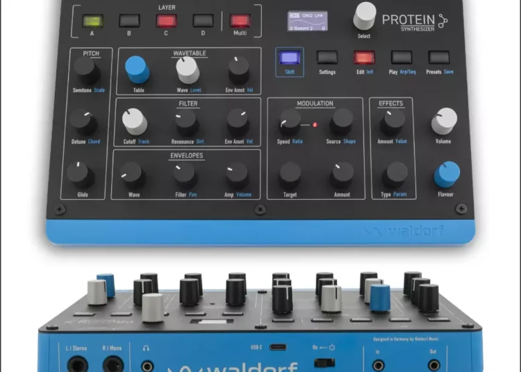 Waldorf PROTEIN desktop wavetable synthesizer module