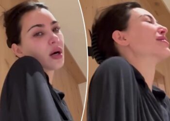 Watch Kim Kardashian break down in tears as she studies for bar exam — only to fail it