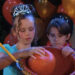 Days of our Lives November 3 Rachel and Thomas load a pumpkin into a slingshot.