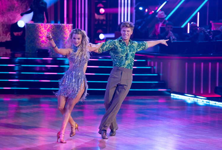 Witney Carson and Robert Irwin on “Dancing with the Stars.”