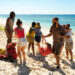 Michelle “MC” Chukwujekwu, Savannah Louie, Kristina Mills, Sophi Balerdi, Nate Moore and Alex Moore in Season 49 Episode Seven of "Survivor."