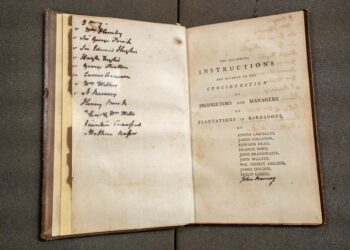 The instructions for running a slave plantation.