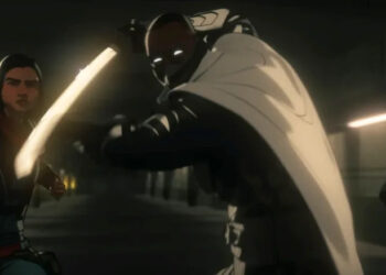 Blade holds up his sword as he prepares to fight in Marvel Zombies