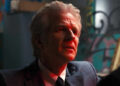 Matthew Modine as Dr. Brenner looking concerned in Stranger Things