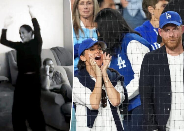 Why fans think Meghan Markle's 'irritating' World Series celebration with Prince Harry was 'staged'