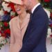Kate chose a dusty pink ‘Bar’ jacket and matching tulle skirt, both from the French label, in a masterclass of diplomatic dressing