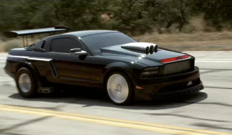 K.I.T.T. in attack mode on Knight Rider