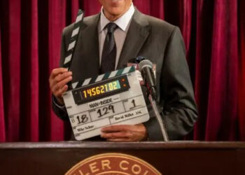 Ted Danson behind the scenes of 'A Man on the Inside' Season 2
