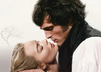 Margot Robbie and Jacob Elordi on the new poster for Wuthering Heights