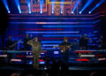 Zac Brown performs his song "Chicken Fried" alongside a soldier onstage during the Nov. 7 Proud to Honor event  in Nashville.