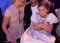 Zac Efron poses with cohost Julianne Hough during Dancing With the Stars.