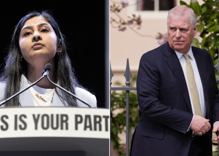 Zarah Sultana, Andrew Mountbatten-Windsor
