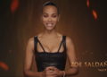 Saldana showed off her bold look in one of the videos advertising the sale of Avatar: Fire and Ash tickets