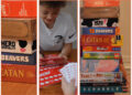 Our tester (and little tester) in action finding the best family board games for hours of fun (The Independent)