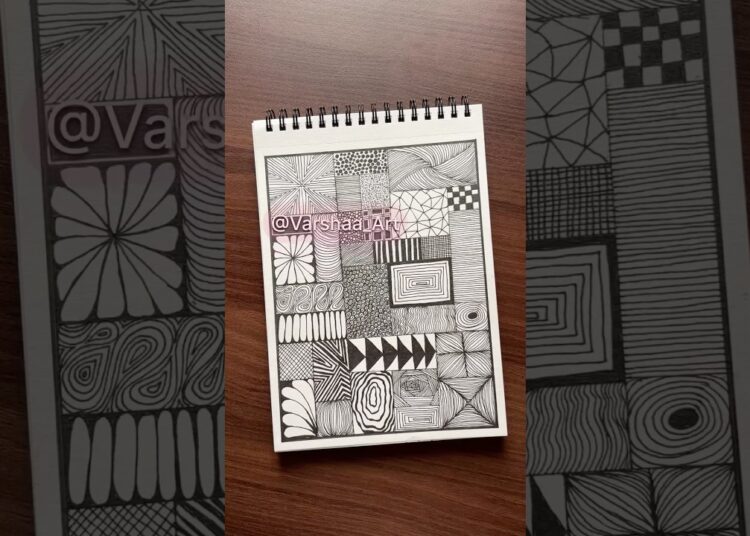Day 68 – Easy Doodle Art Tutorial #doodle #doodleart #easy #drawing #art #zentangle #zen