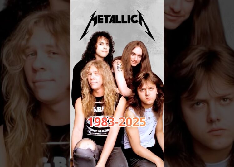 Metallica (1983-2025) #metallica #nostalgia #music #rock #80smusic #rockstar #rocknroll #shorts