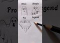 How To Draw Ghost 👻😲//#youtubeshorts #trending #art #viral #artist #artshorts #satisfying