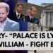 PRINCE HARRY “PALACE IS LYING” ASK WILLIAM – BOMBSHELL LATEST #royal #meghan #princeharry