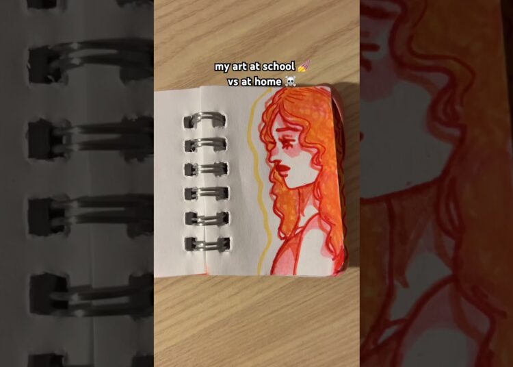 so much better at school 💅💅 #funny #art #artist #traditionalart #relatable #drawing #school ￼