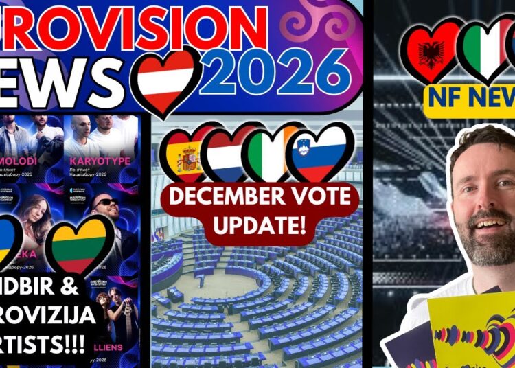 🚨 Vidbir🇺🇦 & Eurovizija🇱🇹 artists | 🇪🇸🇸🇮Update on Vote! | Eurovision News 2026 🗞️