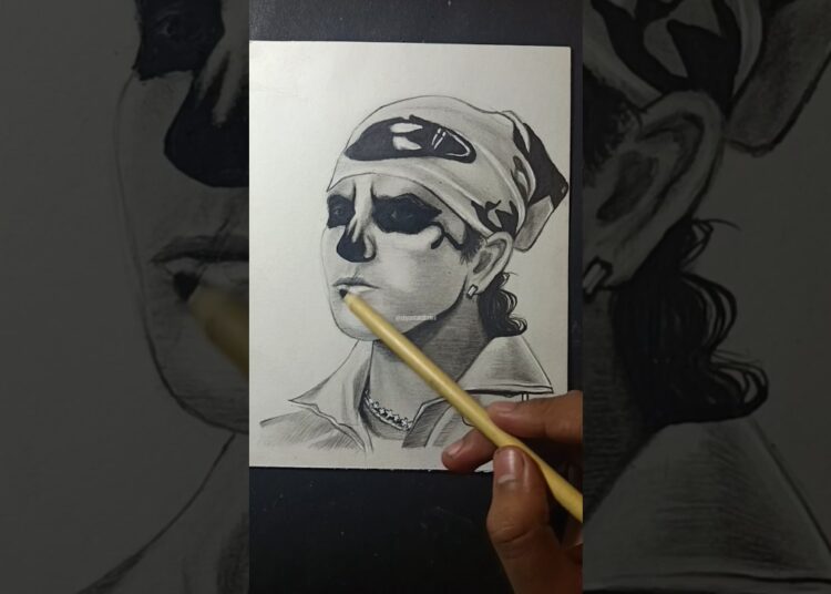 @Talwiinder face reveal 💀 ~#shorts #art