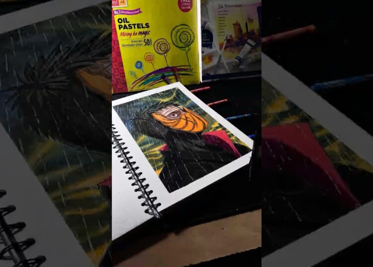 Obito: The Masked Ghost Who Betrayed The World 💔 | Naruto Art Day 20 #shorts #naruto